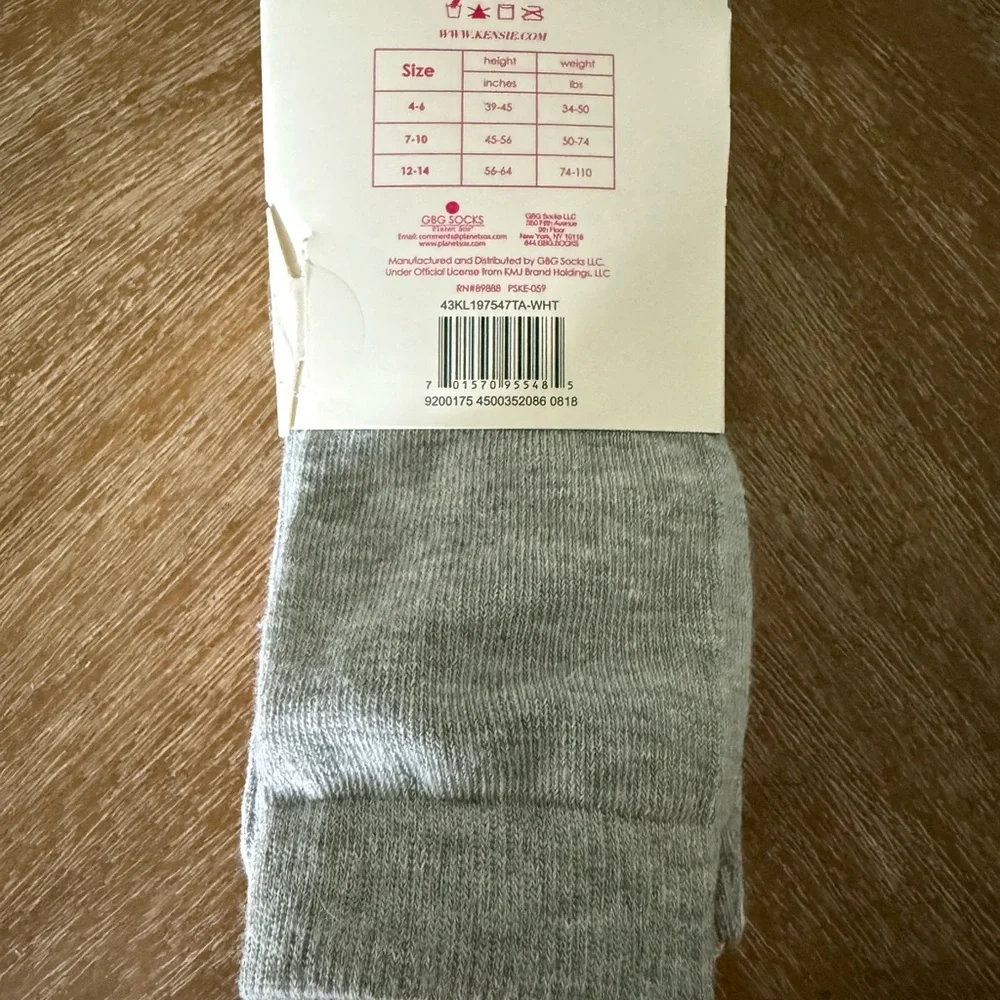 New Kensie Girl 2 pack tights Grey &Fox 12/14